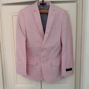 Tommy Hilfiger Boys Pink Suit Blazer Size 10 NWT